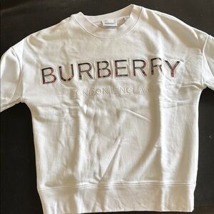 Burberry Kids White Sweatshirt
